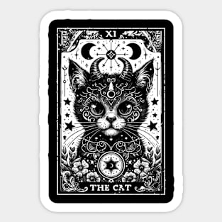 Devil Cat Tarot Card Sticker